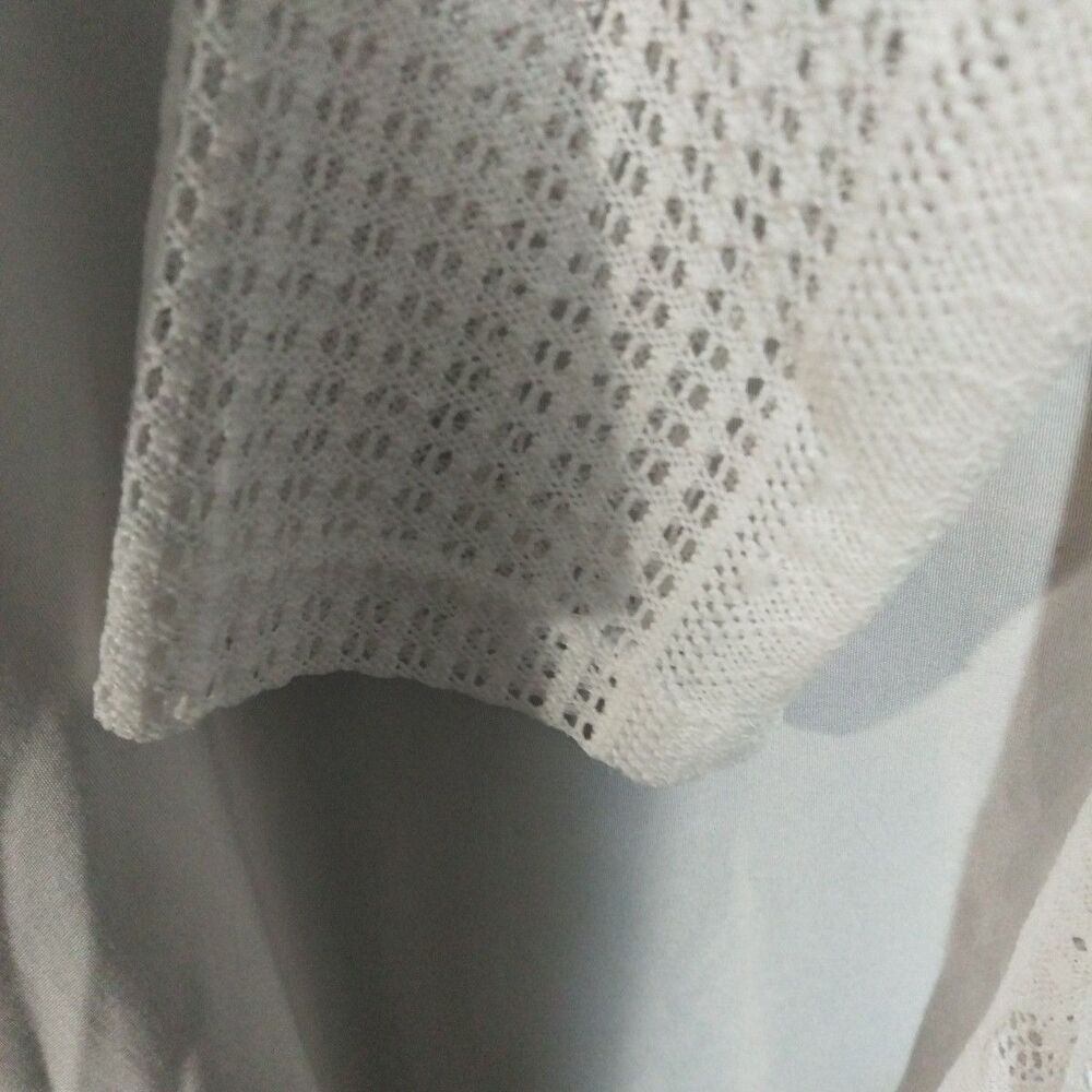 Cactus Size S Crochet White Cardigan With Lace. - Picture 7 of 12